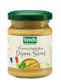 Byodo Dijon Senf, 125 ml - feurig-scharfes Original aus Frankreich 6 x 125ml