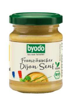 Byodo Dijon Senf, 125 ml - feurig-scharfes Original aus Frankreich 125ml