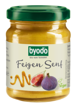 Byodo Feigen Senf, 125 ml - fruchtiger Senf mit 20 % Feigen und feiner Senfnote 125ml