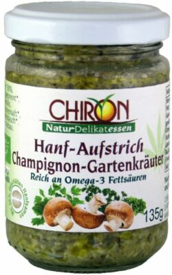 CHIRON Hanfaufstrich Champignon-Gartenkräuter 6 x 135g