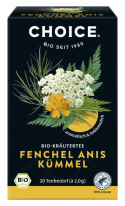 CHOICE ® Fenchel Anis Kümmel Bio 6 x 40g