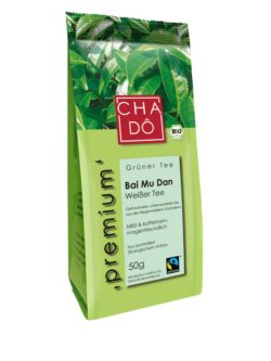 Cha Dô Premium Bai Mu Dan - Weißer Tee- WFTO 5 x 50g