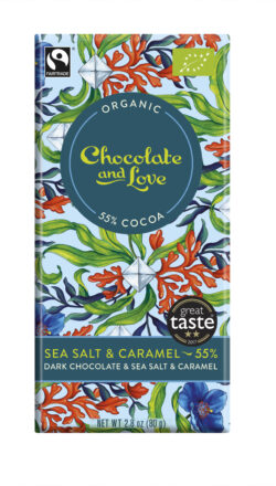 Chocolate and Love Limited Dark Chocolate with Sea Salt & Caramel 14 x 80g