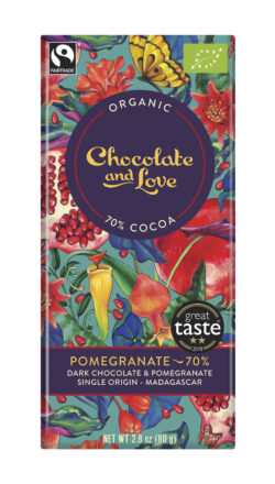 Chocolate and Love Limited Pomegranate - 70% Dark Chocolate and Pomegranate 14 x 80g