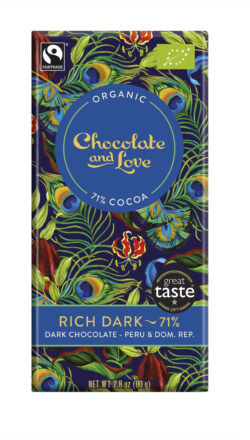 Chocolate and Love Limited Rich Dark Chocolate 71% - Peru & Dom. Rep. 14 x 80g