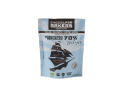 Chocolatemakers Bio Fairtrade Schokosegel dunkel 70% mit Kakaonibs und Meersalz 8 x 100g