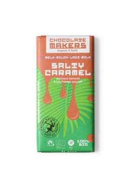 Chocolatemakers Bio Fairtrade Salty Caramel - mit Karamell und Meersalz 10 x 80g