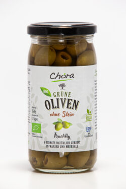 Chora Grüne Oliven ohne Stein 6 x 175g