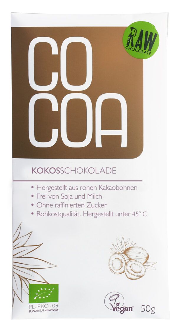 Cocoa Kokosschokolade 10 x 50g
