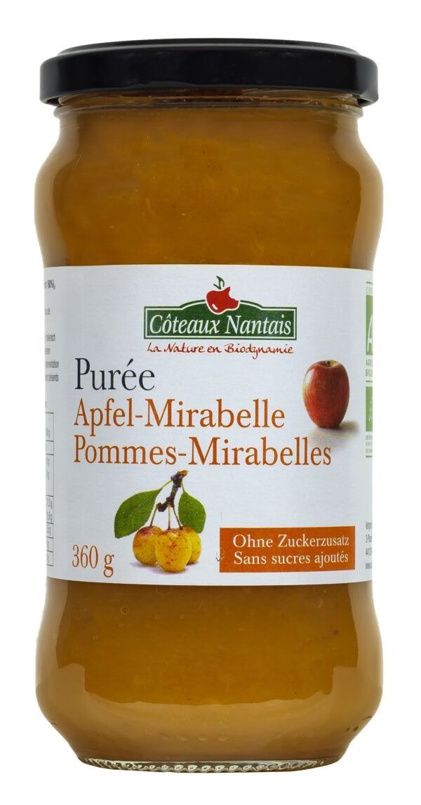 Côteaux Nantais  Fruchtpüree Apfel-Mirabelle 6 x 360g
