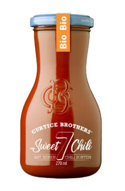 Curtice Brothers Bio Sweet Chili Sauce mit einer Variation aus sieben verschiedenen Chili Sorten 270ml