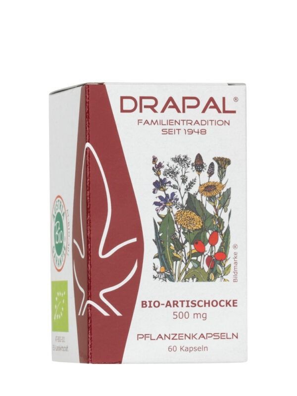 DRAPAL Bio-Artischocken 500 mg Kapseln 60 Stück 33g