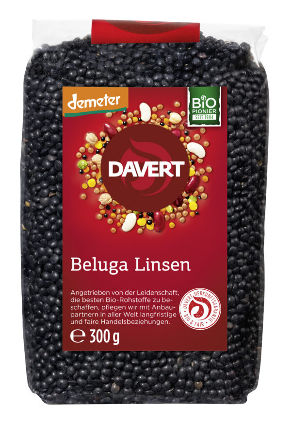 Davert Beluga Linsen, schwarz 8 x 300g