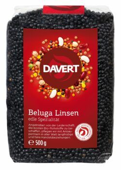 Davert Beluga Linsen, schwarz 8 x 500g