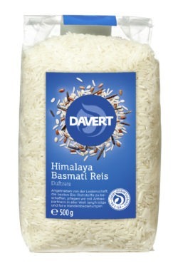 Davert Himalaya Basmati Reis weiß 8 x 500g