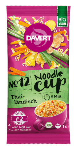 Davert Noodle-Cup Thailändisch 8 x 60g