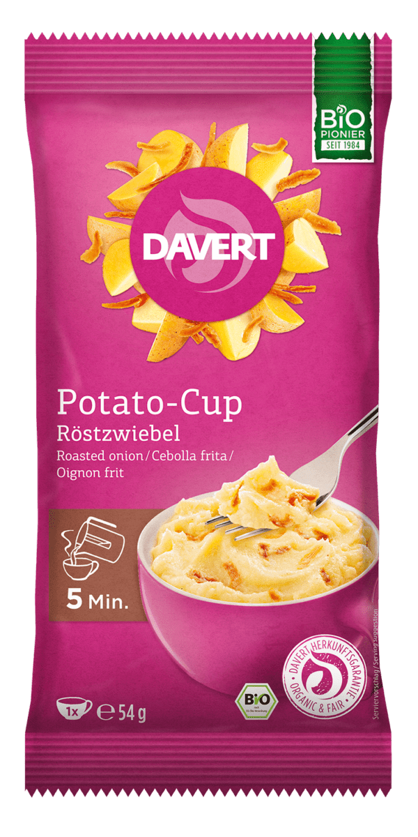 Davert Potato-Cup Röstzwiebel 54g