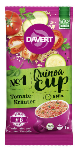 Davert Quinoa-Cup Tomate-Kräuter 8 x 65g