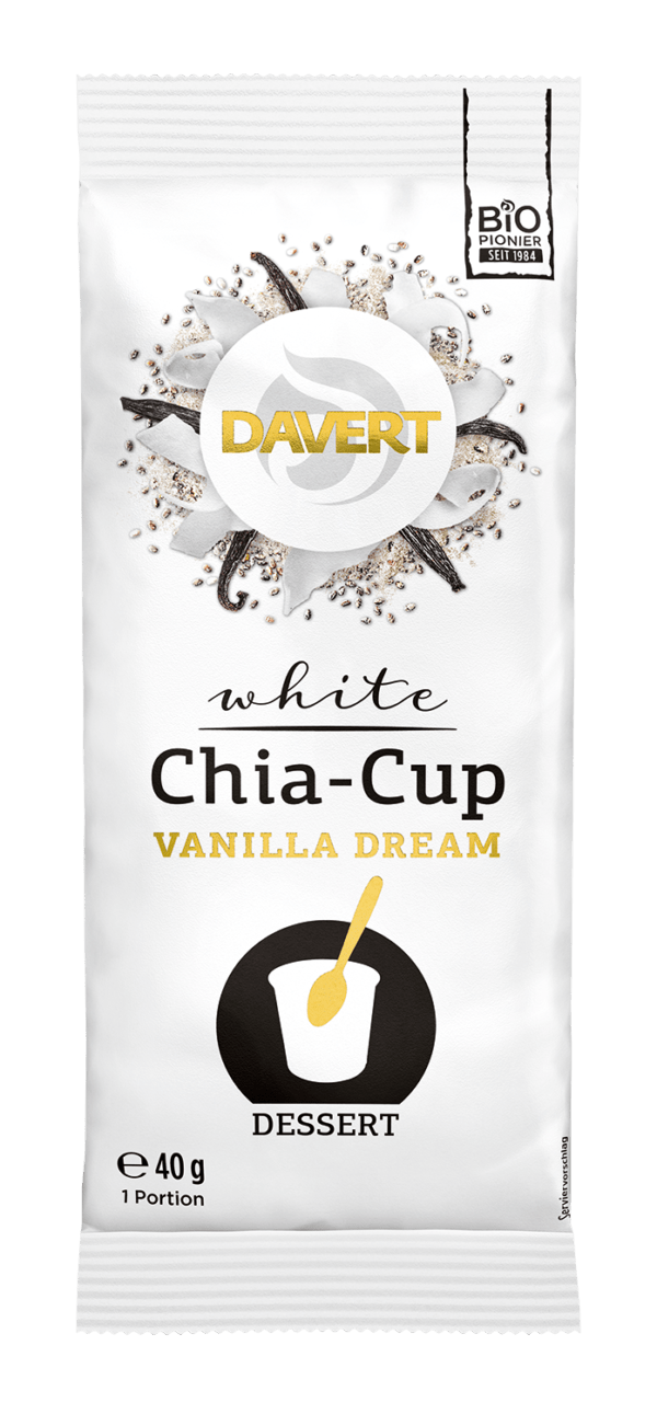 Davert White Chia-Cup Vanilla Dream 12 x 40g