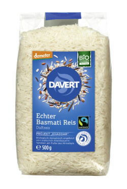 Davert demeter Echter Basmati Reis weiß Fairtrade 8 x 500g