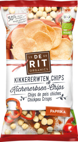 De Rit Kichererbsen-Chips Paprika 8 x 75g