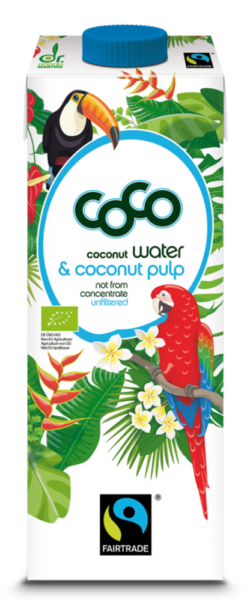 Dr. Antonio Martins Coco Water & Coconut Pulp Fairtrade Pur 12 x 1000ml