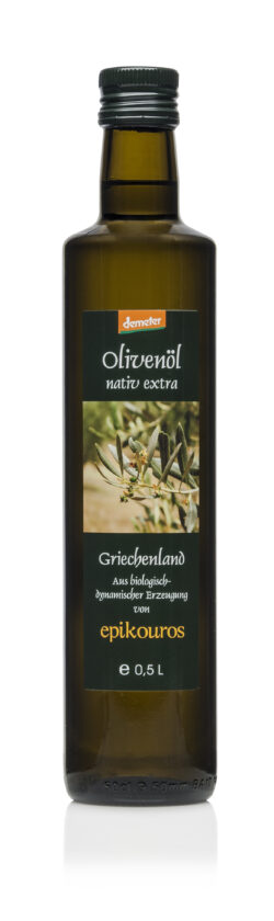 EPIKOUROS Demeter Olivenöl extra nativ von Kalamata/Griechenland 6 x 500ml