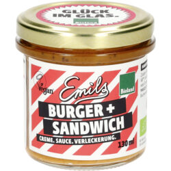 Emils Biomanufaktur Emils Burger- und Sandwichcreme. Sauce. Bioland, rein pflanzlich 6 x 130ml