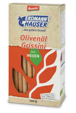 ErdmannHAUSER Getreideprodukte ErdmannHAUSER demeter Grissini mit Olivenöl 100g