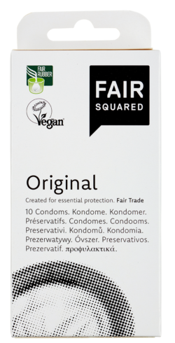 FAIR SQUARED Original Kondome 10 Stück - Fair und Vegan 6 x 10Stück