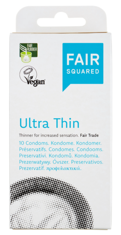 FAIR SQUARED Ultrathin Kondome 10 Stück - Fair und Vegan 10 Stück