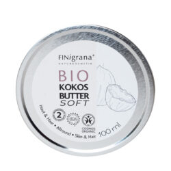 FINigrana® Naturkosmetik FINigrana® Bio Kokosbutter-Soft , 100ml in Weißblechdose im Umkarton 100ml