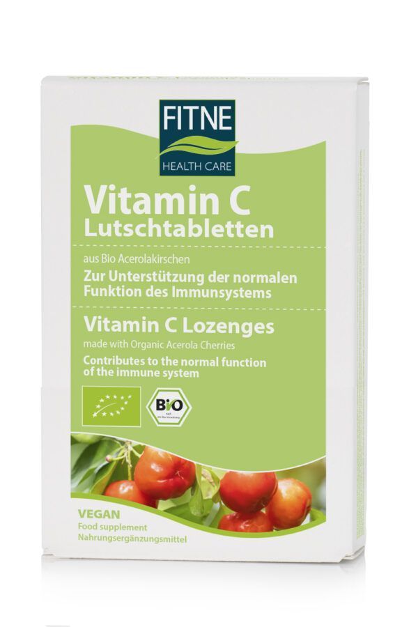 Fitne Vitamin C Lutschtabletten aus Bio-Acerolakirschen 30Stück