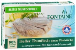 Fontaine Heller Thunfisch in Bio-Sonnenblumenöl 10 x 120g