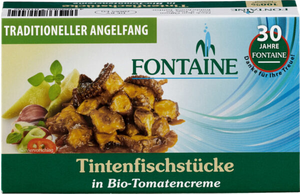 Fontaine Tintenfischstücke in Bio-Tomatencreme 10 x 120g