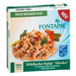 Fontaine Wildlachs-Salat Alaska in hellem Bio-Dressing - mild gewürzt 8 x 200g