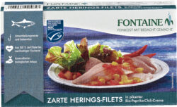 Fontaine Zarte Heringsfilets in Bio-Paprika-Chili-Creme 6 x 200g