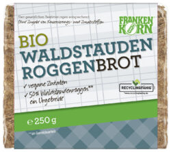 Frankenkorn Bio Roggen-Vollkornbrot mit Waldstaudenroggen 12 x 250g