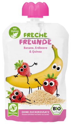 Freche Freunde Bio Quetschie Banane, Erdbeere & Quinoa 6 x 100g