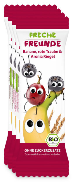 Freche Freunde erdbär Getreideriegel "Rote Traube, Aronia & Banane"BI 6 x 92g