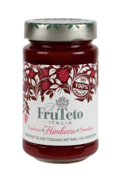 FruTeto Italia 100% Himbeere Bio-Fruchtaufstriche 250g. Fruchtanteil 100%. 250g