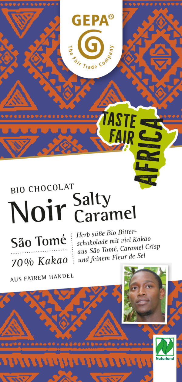 GEPA - The Fair Trade Company Bio Chocolat Noir Salty Caramel NL 10 x 80g