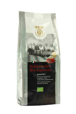 GEPA - The Fair Trade Company Italienischer Bio Espresso 250 g: extrafein gemahlen 6 x 250g