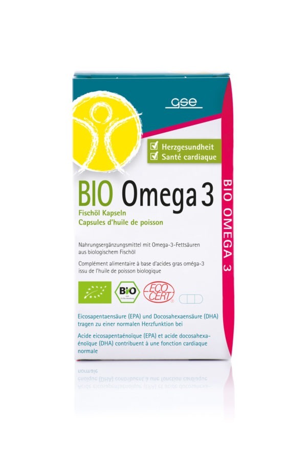GSE  BIO Omega 3 - Fischöl, 90 Kapseln à 1080 mg 97g