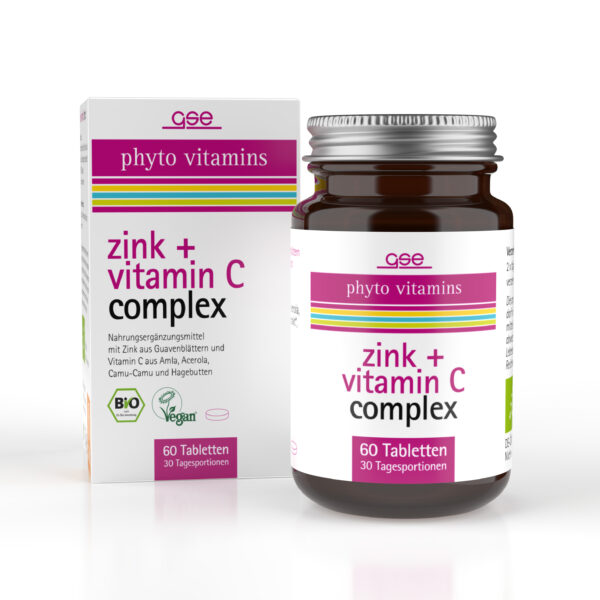 GSE  Zink + Vitamin C Complex (Bio), 60 Tabl. à 500 mg 30g