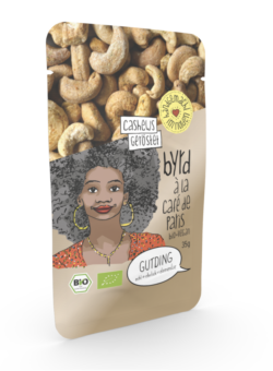 GUTDING Byrd - geröstete Bio-Cashews à la Café d'Paris im PP-Tütchen, ohne Zuckerzusatz, glutenfrei & vegan 10 x 35g