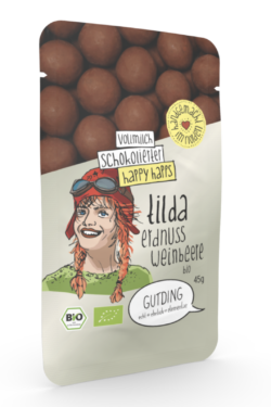 GUTDING Tilda - Happy Happs schokoliert - Erdnüsse, Weinbeeren, im PP-Tütchen 10 x 45g