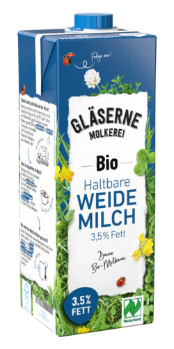 Gläserne Molkerei GM Bio H-Milch 3,5% Fett 12 x 1l