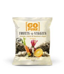 GoPure fruits & veggies chips orange, carrot & beetroot taragon 6 x 80g