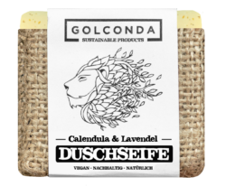 Golconda - Sustainable Products Duschseife - Calendula & Lavendel 65g